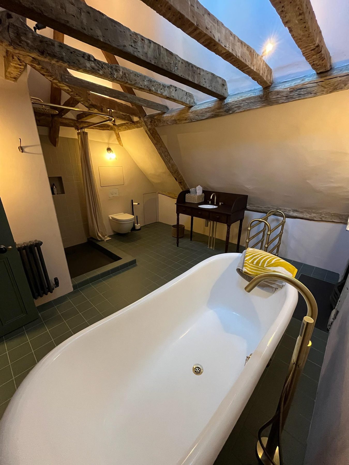 Bathroom under the eaves