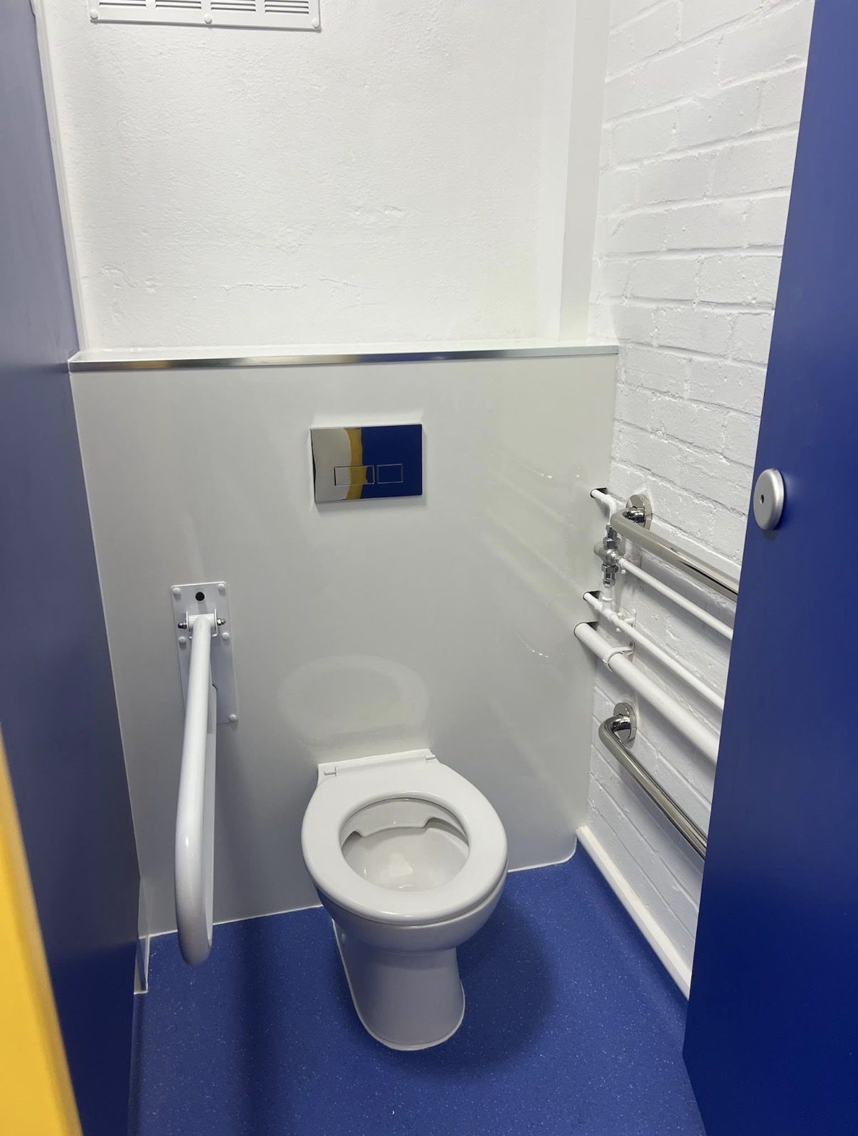 Assisted cubicle at Farthinghoe Primary School