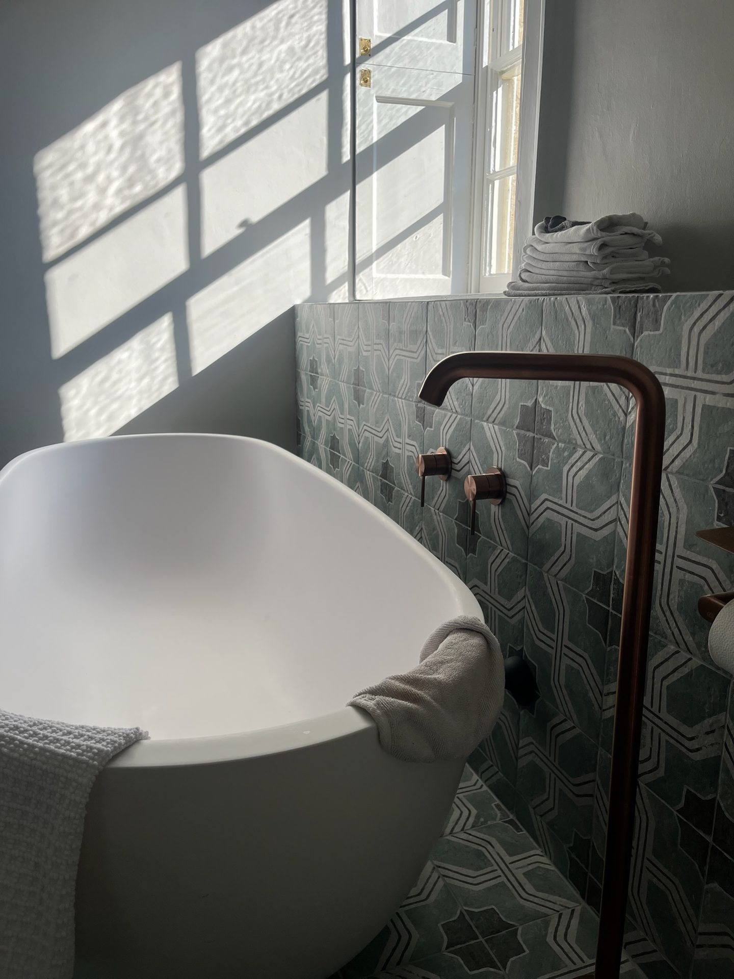 Finished bathroom on a complete renovation