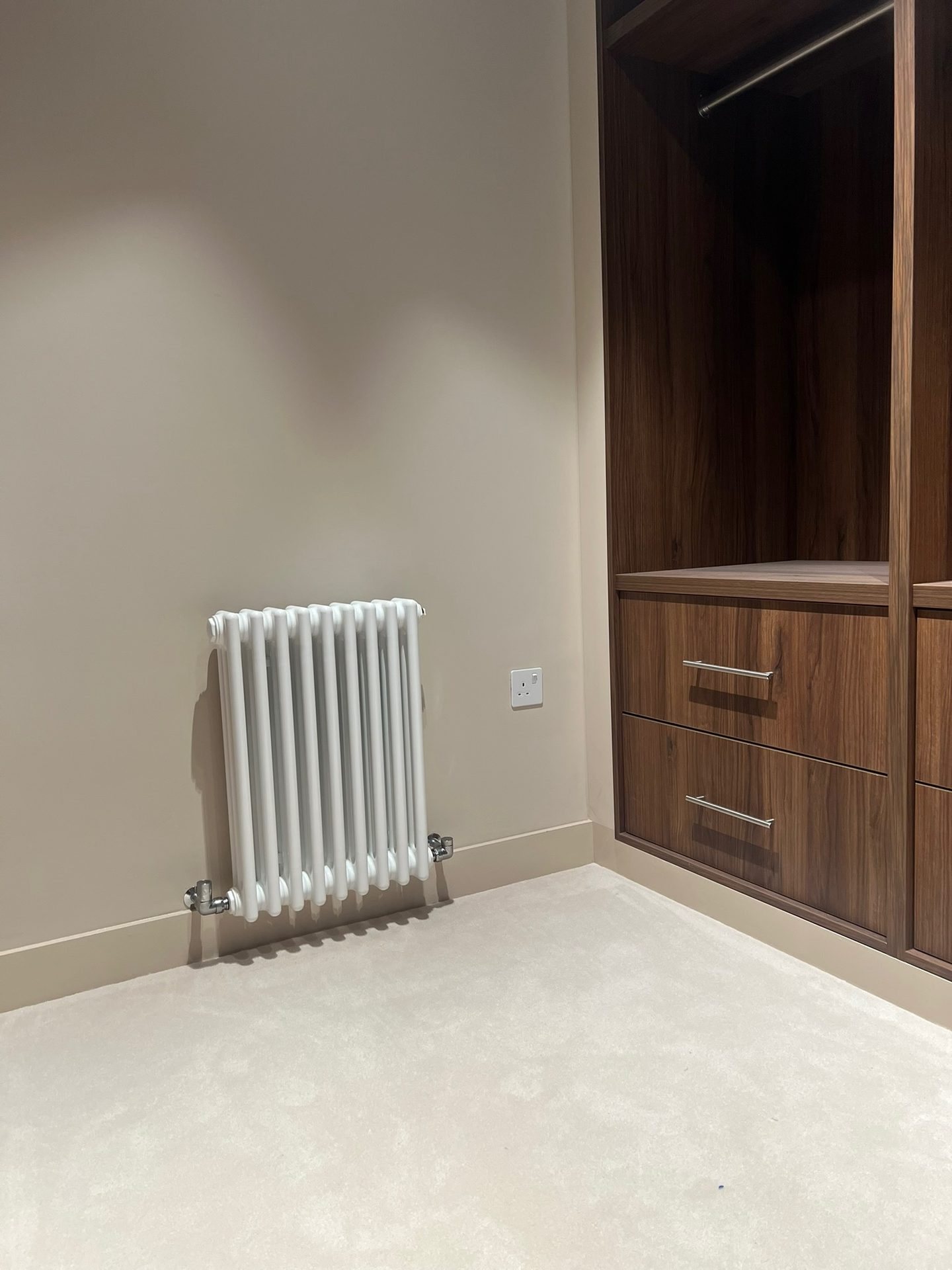 Finished radiator installation