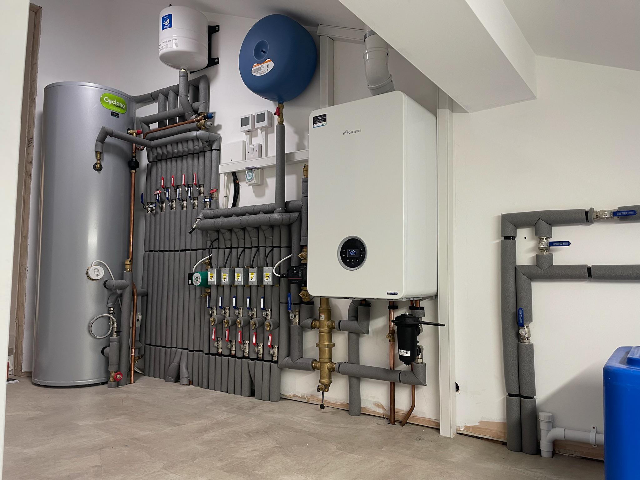 Completed plant room after installation
